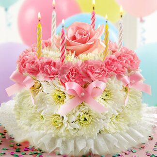 Birthday Flower Cake Pastel