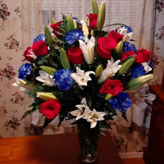 Patriotic Celebration Vase Arrangement